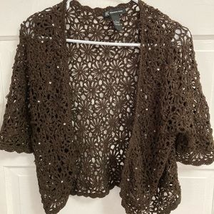 Brown INC knitted wrap